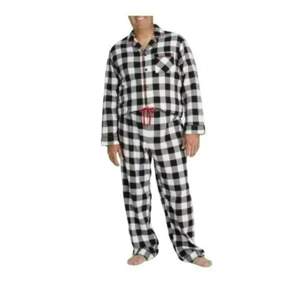 XL Mens Fall Tartan Plaid Flannel Pajama Set - Picture 4 of 12